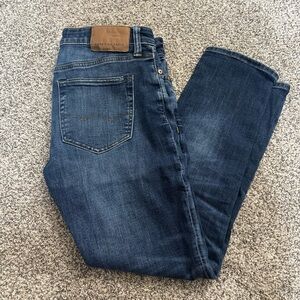 American Eagle Outfitters Men's Dark Blue Slim Jeans